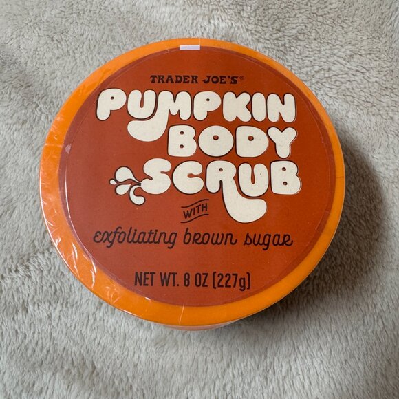 Trader Joe's Pumpkin Body Scrub  with Exfoliating Brown Sugar . 8 oz. NEW 2 pack - Picture 3 of 5